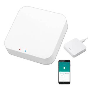 lot 14155 image: Smart Multi-Mode Gateway ZigBee 3.0 & Bluetooth & Mesh Hub, App Remote Control, Intelligent Bridge Wireless Smart Home Gateway Voice Control via AlexaGoogle Home (ONLY Support Tuya Smart Devices)