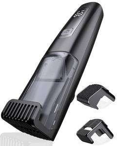 lot 14167 image: TEPOTZ Beard Trimmer for Men  Blade Wheel, Powerful, Waterproof Suction-Jet Black