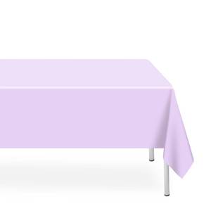 lot 14197 image: LIKAJON 3 Pack Disposable Light Purple Tablecloth, Rectangular Lavender Plastic Table Cloths for Parties Disposable, 54x108 in Waterproof Tablecloth for Birthday Party Baby Shower Picnic Valentines