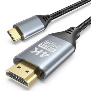 lot 14202 image: Short USB C to HDMI Cable 3.3FT, 4K60Hz High-Speed USB-C to HDMI Cable Type C to HDMI 2.0 Cord Compatible with Thunderbolt 345, MacBook ProAir, iPad Pro, Mac mini, iPhone 1516 Series, Galaxy 25