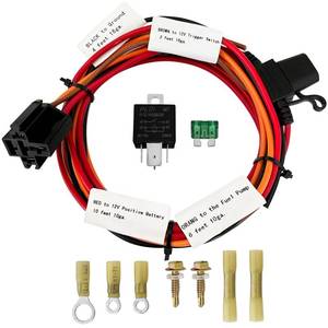 lot 14228 image: JY Performance Electric Fuel Pump Relay Kit for 12V System 40 AMP Waterproof Heavy Duty Long Wires