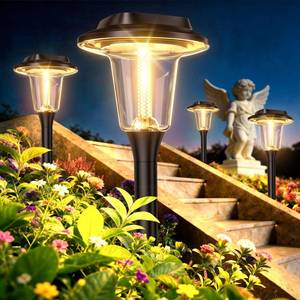 lot 14237 image: 2026 New Solar Pathway Lights, 8 Pack Solar Lights Outdoor, Waterproof IP65, Upgraded Bright LED, Auto OnOff, Modern Garden Lights, Solar Powered Light for Yard, Lawn, Walkway, Driveway, Patio Decor