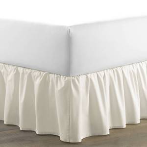 lot 14297 image: Laura Ashley Home Solid Ivory Ruffled Bedskirt, Twin