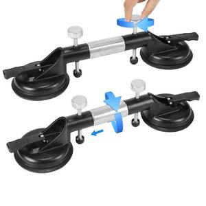 lot 19676 image: DEWINNER 2PCS Adjustable Granite Seam Setter with Vacuum Suction Cups for Seam Joining and Leveling, Countertop Installation Tool for Granite, Marble, Stone, Slab, and Glass
