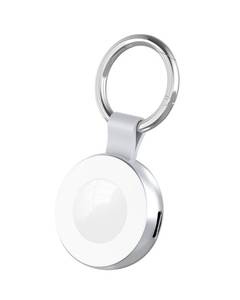 lot 20255 image: Portable Charger with Keychain for Apple Watch - Aluminum Alloy Travel Charger for iWatch Compatible with iPhone Cable Magnetic Wireless Charger