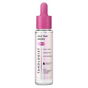 lot 20256 image: Tanologist Self-Tan Drops- Light, Bronzing Serum, Customizable Face & Body Self Tanner for Moisturizer, Gradual Body & Tanning Drops for a Sun-Kissed Glow, Streak-Free Vegan Formula, 1.01 fl oz