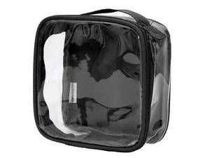 lot 20298 image: EzPacking Clear TSA Approved 3-1-1 Travel Toiletry Bag for Carry OnQuart Size Transparent Liquids Pouch for Airport SecurityReusable See Through Vinyl & PVC Plastic Organizer Men Women (Black)