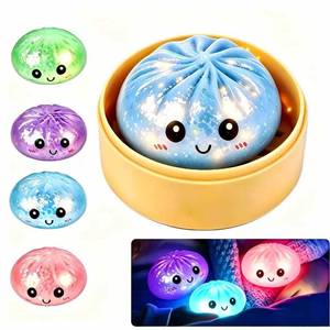 lot 20299 image: Dumpling Glowing Mystery Box,Dumplings Squishy��Sensory Stress Ball Squeeze Toys for Stress Relief ��Soft Squeeze Decompression Dumplings Stress Balls��Steamer Stretchy Desk Toys (Blue)