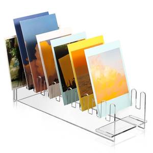 lot 20316 image: Briwooody 1 Pc Greeting Card Display Stand Acrylic Greeting Card Display Portable Tabletop Postcard Organizer Multi Purpose Photo Rack for Retail Counter Vendors Craft Fairs Art Show Sticker (Clear)