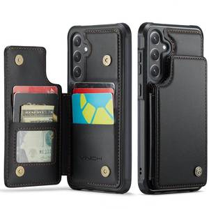 lot 20317 image: Vinich for Samsung Galaxy S24 Plus Wallet Case with Card Holder, RFID Blocking Credit Slots Kickstand Shockproof Phone Cover Fit for Galaxy S24 Plus 6.7 Black