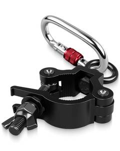lot 20339 image: THXCHER 35-45mm Pole Dancing Hanging Clamp, 220lbs Capacity Heavy Duty Rotation Device with Locking Mechanism for Aerial Yoga Hammock Silk Fitness Training Equipment