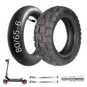 lot 20348 image: 1 Set 8065-6 Scooter Tire, 255x80 10x3 Tire and Tube Set, 10 inch Tire (Open Box)