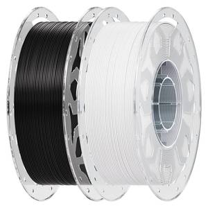 lot 20362 image: Creality 2 kg Black & White PLA 1.75mm Filament, 3D Printer Filament Bundle, 1.0kg (2.2lbs) Spool, Enhanced Toughness No Warp, Accuracy �0.03mm Printing Filament, for 3D Printers