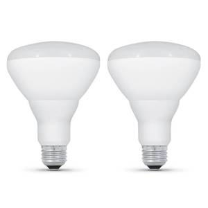 lot 20374 image: Feit Electric BR30 LED Light Bulbs, 85W Equivalent, High Output, Indoor Flood Lights, 1100 Lumens, Dimmable, 2700k Soft White, E26 Base Recessed Can Light Bulbs, 2 Pack, BR30DMHO927CA2