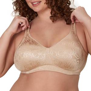 lot 20381 image: Playtex Womens 18 Hour Ultimate Lift & Support Wireless Bra US4745, Nude, 36DD