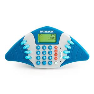 lot 20385 image: Educational Insights MathShark - Electronic Math Games for Kids Ages 6-8, Handheld Math Game, Addition and Subtraction Toys, Multiplication and Division Games for First Graders, Kids Learning Game