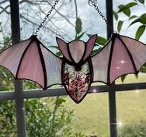 lot 8011 image: Colorful Acrylic Bat Decoration Window Hanging Suncatcher Black