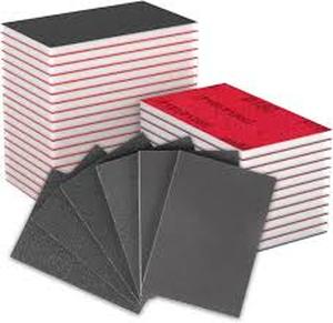 lot 12449 image: 24 Sanding Sponges 70x100mm Aluminum Oxide