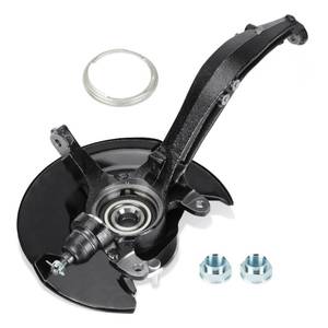 lot 1216 image: Front Left Steering Knuckle & Wheel Bearing Hub Assembly Compatible with Honda Accord 2003-2007 2.4L (Automatic Transmission, Spline Quantity 26), Replace for 698401 44300SDAA52, Driver side