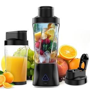 lot 2305 image: Portable Blender, 360W Personal Blender for Shakes and Smoothies for Kitchen, 24 Oz BPA Free Traveling Juicer Cup and Lid with 6 Blades, Self Cleaning Portable Juicer for KitchenTravelGym, Black