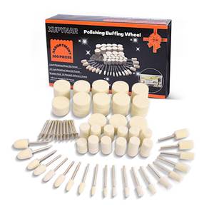 lot 2314 image: XUPYNAR 100PCS Polishing Buffing Wheel for Dremel Polishing Kit, Polishing Wheel for Dremel Tool Accessories, with 18 Shank for Buffing Wheels