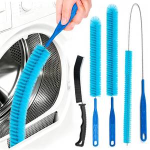 lot 2347 image: Dryer Vent Cleaner Kit��Refrigerator Coil Cleaning Brush��Includes Dryer Vent Brush, lint Brush for Dryer, Drain Cleaning Brush, and Appliance Brush Set for All Your Home Cleaning Needs