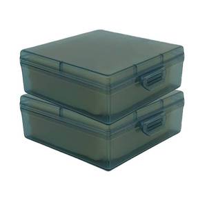 lot 2411 image: Bathroom Soap Dishes for Dr. Squatch Soap, Square Travel Soap Container with Lid, Portable Bar Soap Holder for Shower Soap Dish Box for Traveling Camping Outdoor Elimeta (2pack Blue)