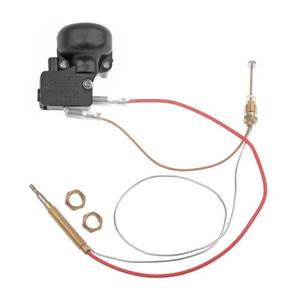 lot 2414 image: Timsec Outdoor Patio Heater Thermocouple Sensor and Tip Over Switch, with M8 x 1 End Connection Nuts, M6 x 0.75 Thermocouple Head Thread and 2 Screw Nuts, 16.2 Length Wire and 0.25 Flat Terminal