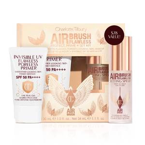 lot 2436 image: Charlotte Tilbury Protect & Prime Makeup Kit - Invisible UV Flawless Primer SPF 50  Airbrush Flawless Setting Spray Duo - Hydrating, Smoothing & Long-Wear Makeup Essentials