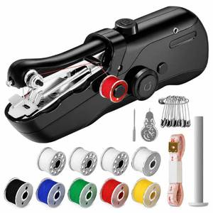 lot 2446 image: Handheld Sewing Machine,Cordless Mini Portable Sewing Machine for Beginners  Electronic Small Mending Machine for Quick Stitching, Hemming, & DIY Crafts (Black)