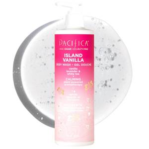 lot 2461 image: Pacifica Island Vanilla Body Wash Aloe  Hyaluronic Acid, Daily Cleansing, Bath & Shower Gel, Essential Oils, Clean, Vegan  Cruelty & Paraben Free, Clean Beauty Vegan Dermatologist Tested, 12 Fl Oz