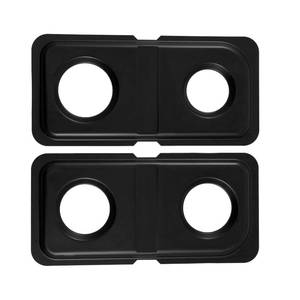 lot 3724 image: WB34K10009 Right WB34K10010 Left Burner Drip Pans Replacement for GE Hotpoint Gas Stove Range Parts 16.6 x 8 Stainless Steel Double Drip Pans GE Hotpoint Gas Stove Range Catch Pan Drip Bowls 2 Pcs