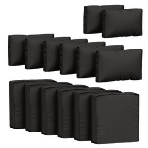 lot 3736 image: Pakunoda 14 Pcs Outdoor Cushion Covers Patio Cushion Slipcovers Replacement Splash Proof with Zipper for Outdoor Furniture, Patio Sofa Couch 3 Sizes, Covers Only