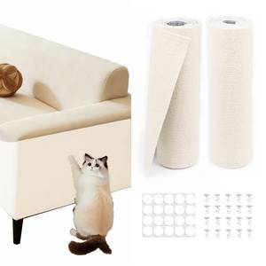 lot 4013 image: 78.8x15.8 Beige Cat Scratch Mat for Furniture DIY Climb Cat Scratcher Mat for Covering Cat Tower,Cat Scratching Post(2M,Beige)