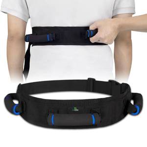 lot 4029 image: Gait Belt for Seniors, Transfer Belt with Handles, Safety Gate Belt for Elderly Lift Belts Physical Therapy with Quick Release Buckle Standing Aids & Support for Elderly Handicap Patient Care (Black)