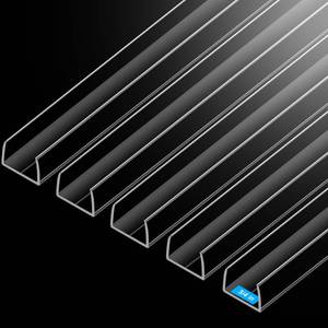 lot 4040 image: MONOID Drawer Edge Protector, Slip-On Clear Table Corners Guards, Door Kitchen Furniture Bumper, Prevent Wear, Impact Protection, Ease to Cut, 34 Thick, 40 Length �� Clear, Pack of 5