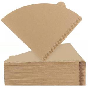 lot 4042 image: 200 Count Coffee Filter - Unbleached Coffee-Filters for 4 Cup Brewers, Biodegradable and Chemical Free Coffee Filters for Home, Travel & Office (Size #2)