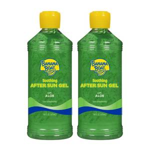 lot 4448 image: Banana Boat Soothing After Sun Gel with Aloe Twin Pack  Aloe Vera Gel, Sunburn Relief, After Sun Care, 16 fl oz each