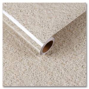 lot 4454 image: CRE8TIVE Light Brown Granite Contact Paper for Countertops Waterproof Granite Wallpaper Peel and Stick Removable Marble Countertop Contact Paper Self Adhesive Vinyl Paper for Kitchen Table Top 12x80