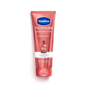 lot 4460 image: Vaseline Pro VitaB3 Serum Burst Lotion Supple & Soft Healthy, Hydrated Skin, Lightweight 10x Antioxidant Power of Vitamin C with Vitamin B3, Hyaluronic Acid & Peptides, 7.5 fl oz