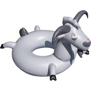 lot 5663 image: Swimline Inflatable Goat Swim Ring, Grey,564616-44