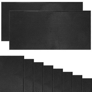 lot 5665 image: 10PCS Black Natural Beeswax Coated Deep Foundation for Bee Hive Frames, Food-Grade Plastic Bee Frame Foundation Sheets for Deep Brood Frames