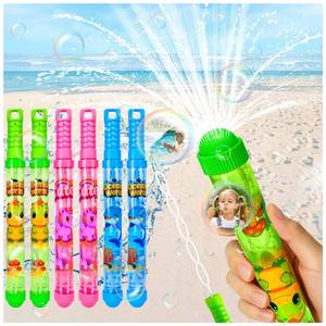 lot 5764 image: 6Pack Fireworks Water Gun for Kids 2-in-1 Water Blaster Bubble Wand Combination Toys for Kids Water Shooters for Pool Toy Swimming Beach Outdoor Party Favors Bubble Blower Bulk with Bubble Solution