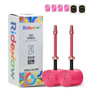lot 6126 image: Ridenow 2-Pack Bike Inner Tube for 70018C-28C, 70018C-32C,70028C-38C with 456585 mm Metal &TPU Presta Valves for Road Bikes, Super Light Puncture Resistant (Include Patch Repair Kits)