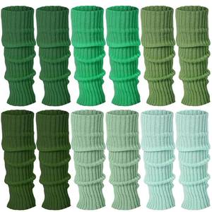lot 6149 image: Sintege 2 Pairs Kawaii Leg Warmers Japanese Style Knitted Loose Socks Leg Warmers for Girls Women Lolita Costume School (color white)