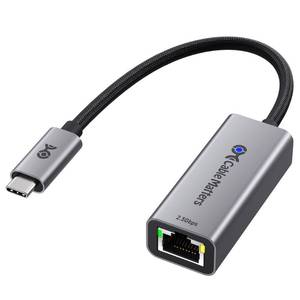 lot 6186 image: Cable Matters USB C to 2.5Gb Ethernet Adapter, 2.5 Gigabit Network Speed, USB C to Ethernet Adapter Compatible with USB4, Thunderbolt 45, Plug & Play for MacBook, Laptop, and USBC Devices