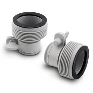 lot 6189 image: 2 Pack Pool Hose Adapter Type B, 1.25 to 1.5 Conversion Connector & Universal Adapter Set for Intex Above Ground Pool Filter Pumps (Replacement Part)