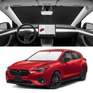 lot 6192 image: SLOGENTO Custom Fit Windshield Sun Shade for Subaru Impreza 2017-2023, Blocks UV & Heat, Front Window Sunshade Accessories, Easy Fold & Store Keep Your Car Cooler