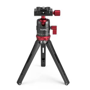 lot 6197 image: SmallRig Tripod for iPhone Desktop Mini Tripod - Aluminum Alloy 20 inches 50 cm with 360 Degree Ball Head, 14 inch Quick Shoe Plate for Vlogging DSLR Camera Video, Load up to 11 pounds-3033