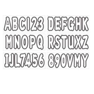 lot 6200 image: 3 Inch Boat Registration Number & Letters Decal Kit Waterproof Marine Vinyl Hull Easy Apply for PWC Jet Ski Pontoon Solid White
